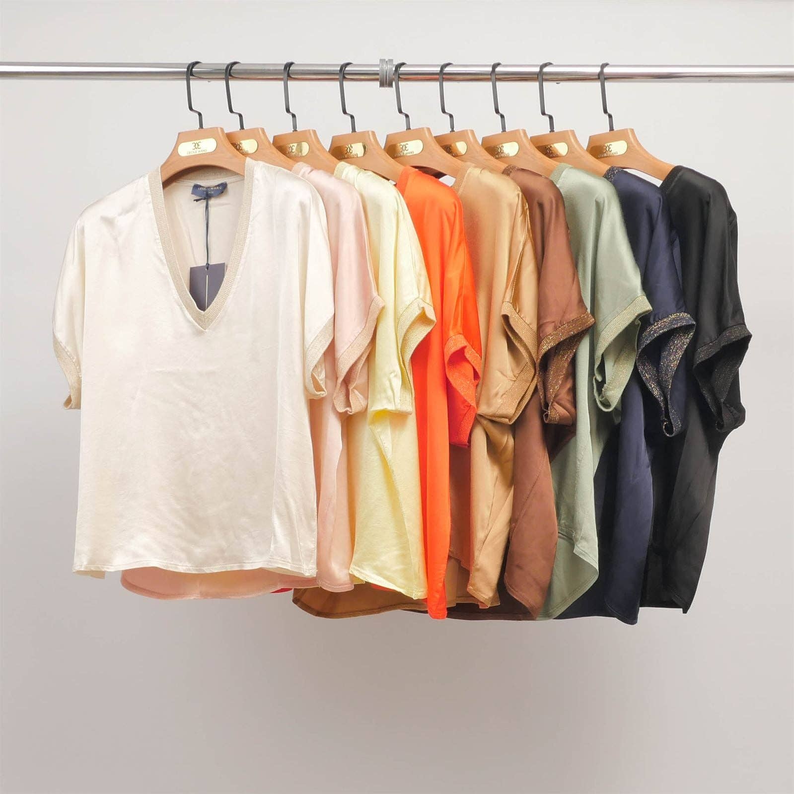 Satin V-Neck Tunic