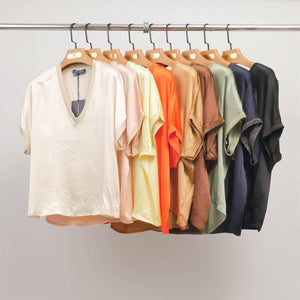 Satin V-Neck Tunic