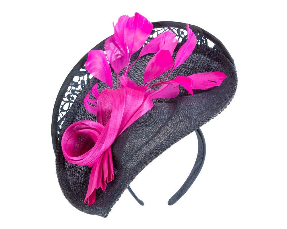Sinamay & Lace Fascinator