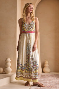 Isla Border Print Dress