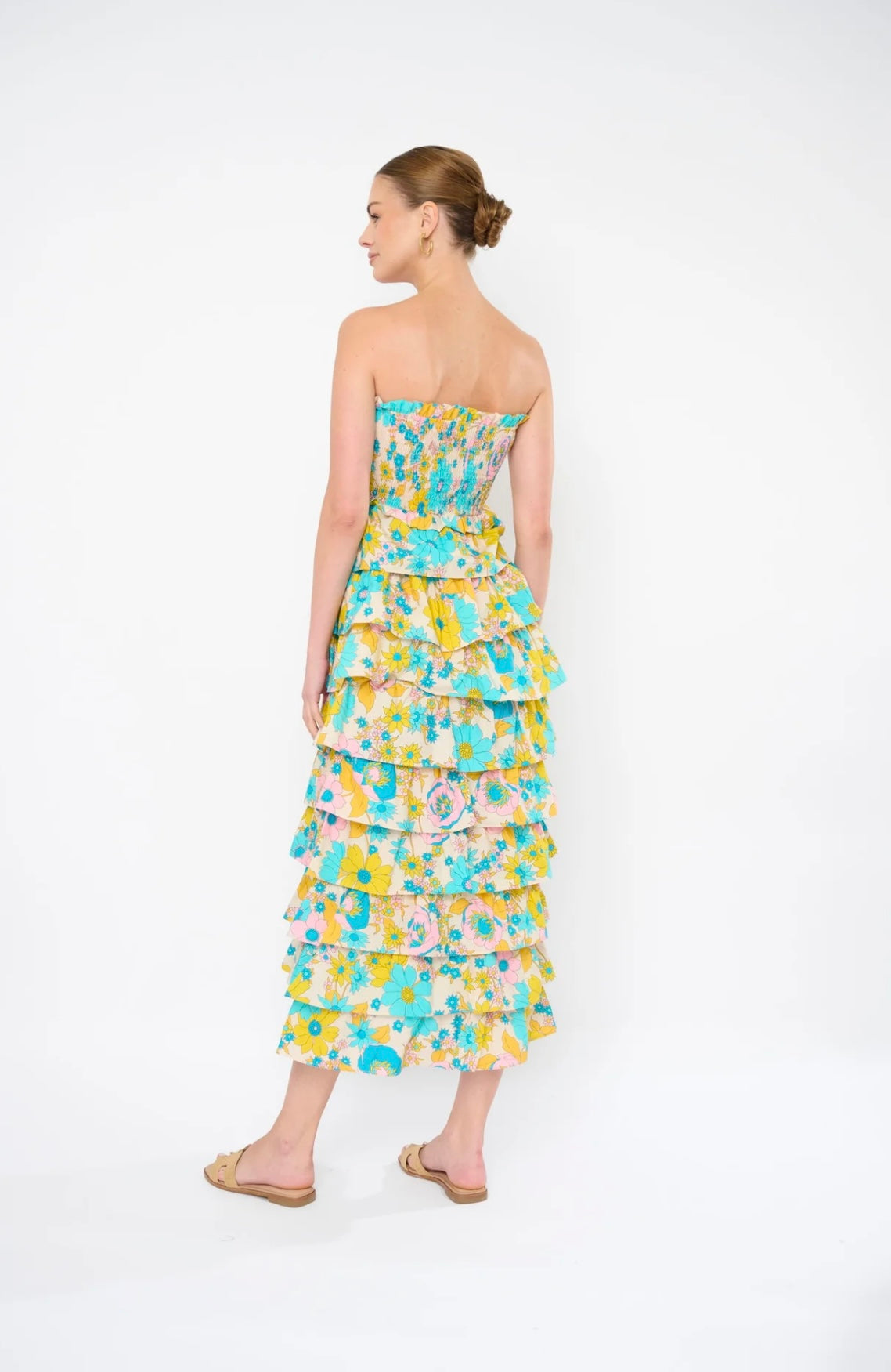 Rosana Dress in Cherry Ivory