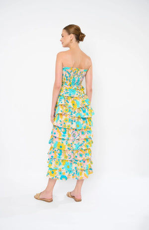Rosana Dress in Cherry Ivory
