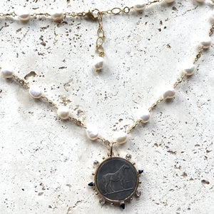 Horse Pearl Necklace