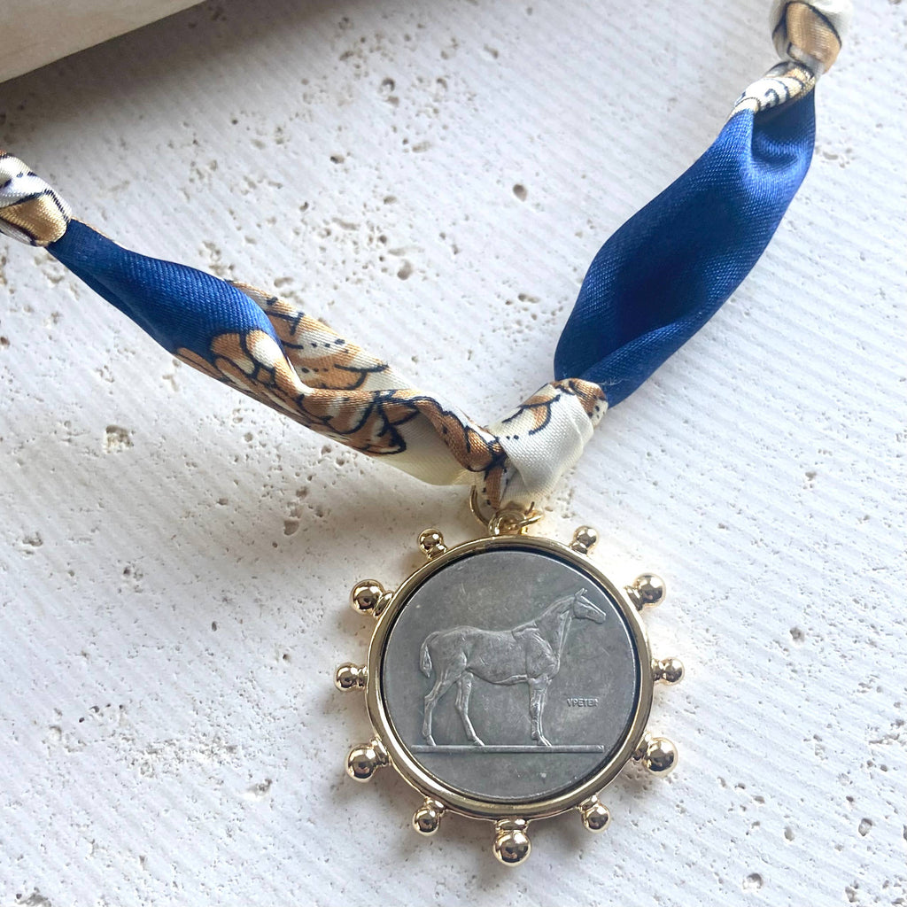 Horse Scarf Necklace