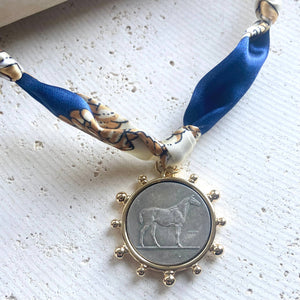 Horse Scarf Necklace