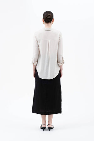 Tab Button Down Shirt