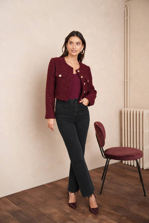 Jenny Sequin Tweed Jacket