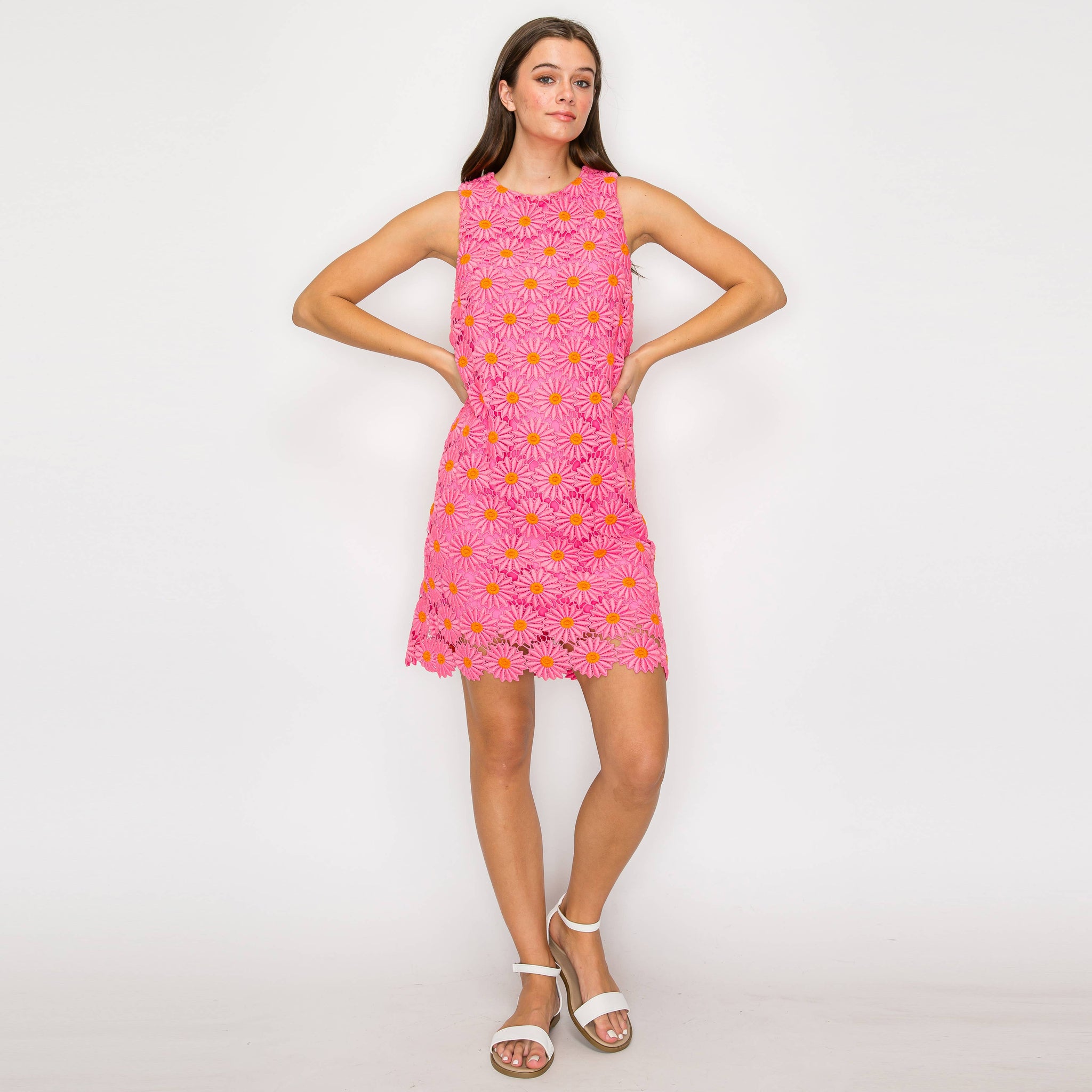 Pink Daisy Shift