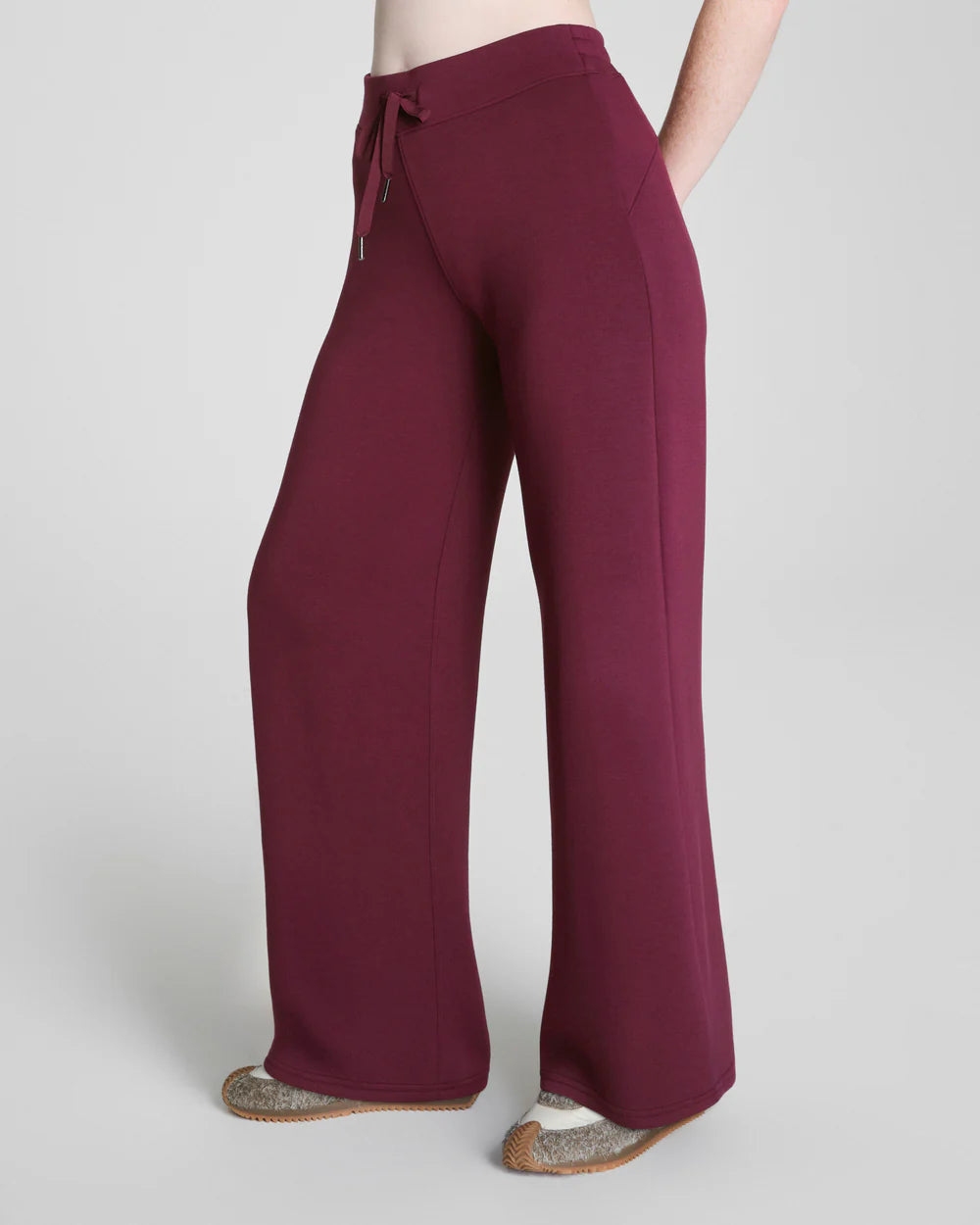 SPANX AirEssentials® Wide Leg Pant Plum Berry
