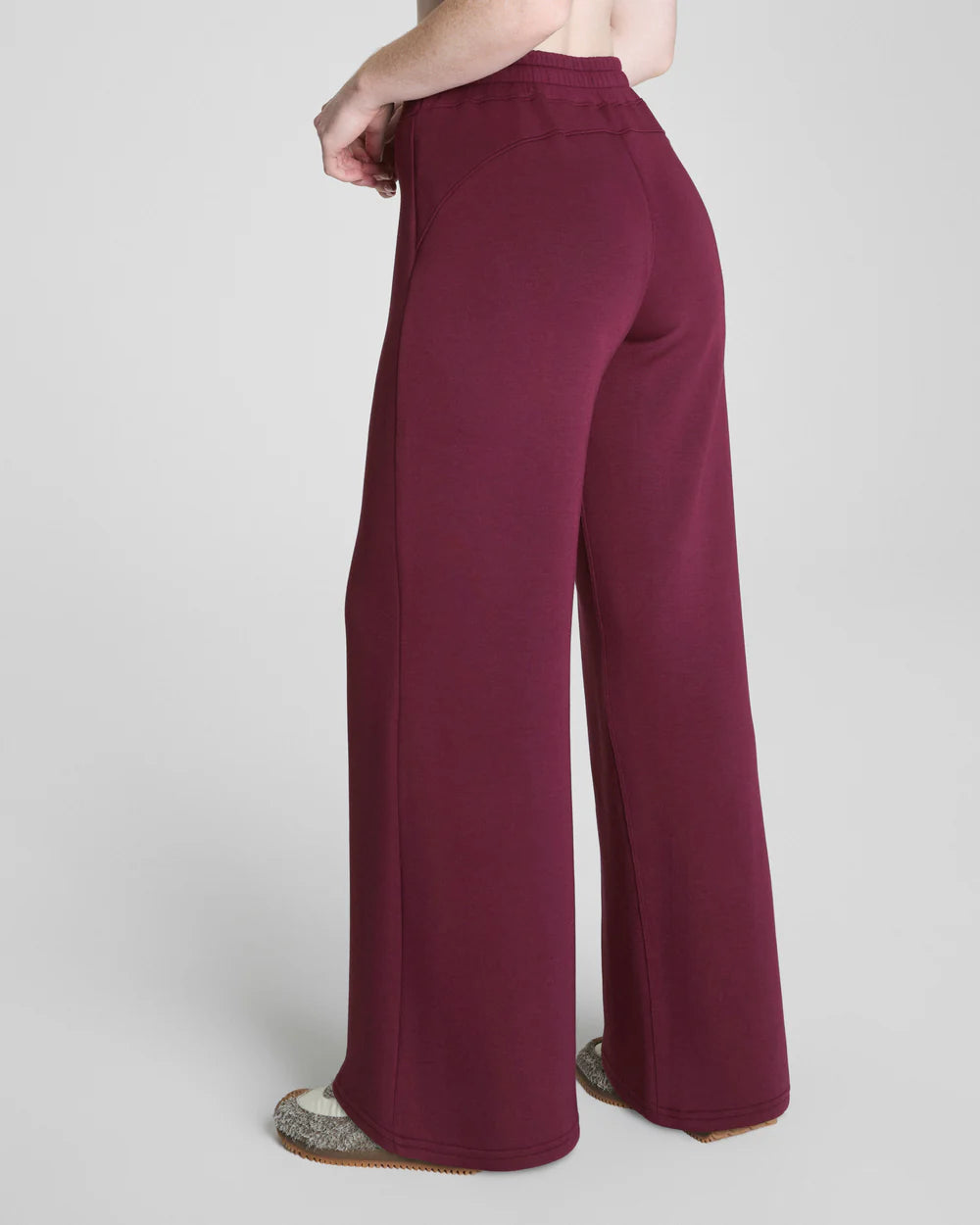 SPANX AirEssentials® Wide Leg Pant Plum Berry