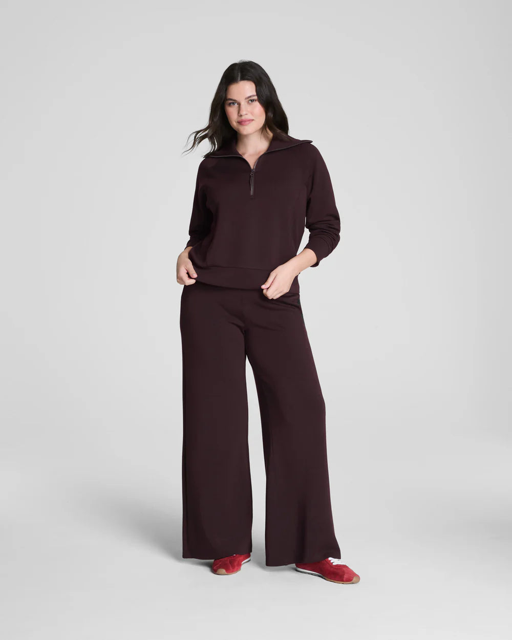 SPANX AirEssentials® Wide Leg Pant Truffle Brown - Petite