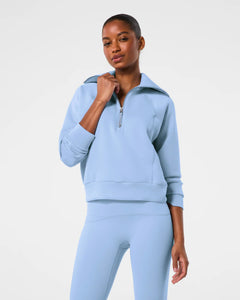 SPANX AirEssentials Half Zip Hydrangea