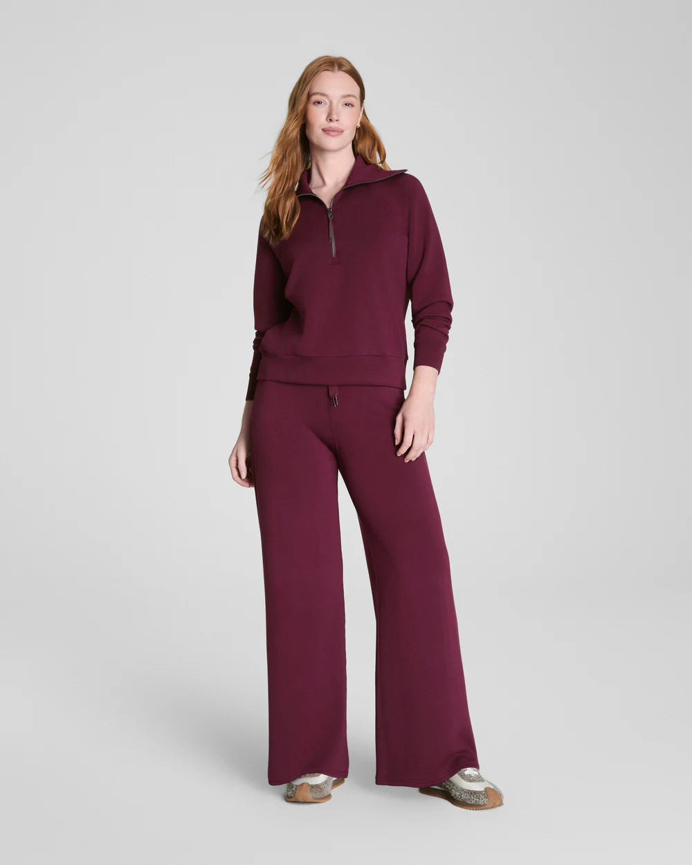 SPANX AirEssentials® Half Zip Plum Berry