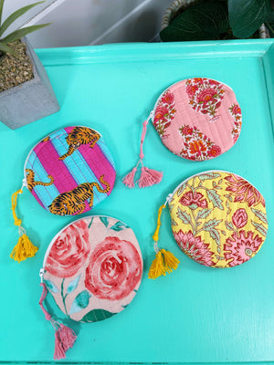 Quilted Coin Purse - Assorted Prints