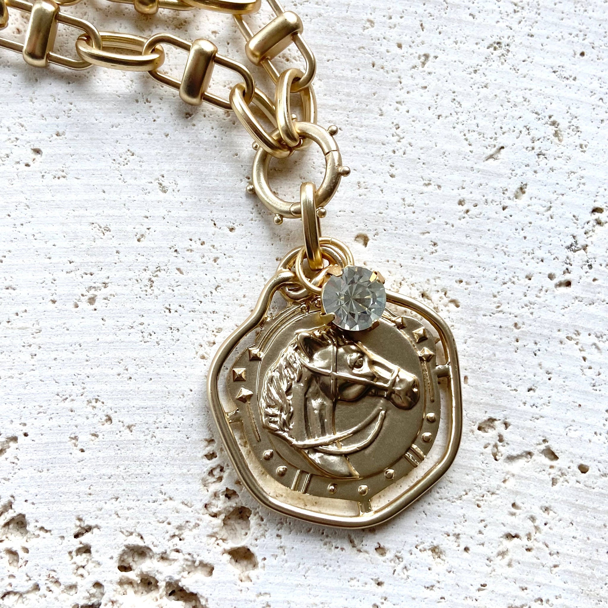 Horse Head Chain Necklace