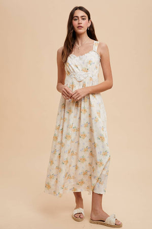 Lemon Water Lace Maxi Dress