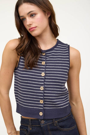 Button Down Cardigan Vest