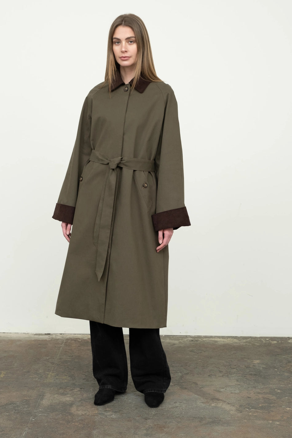 Corduroy Detail Trench