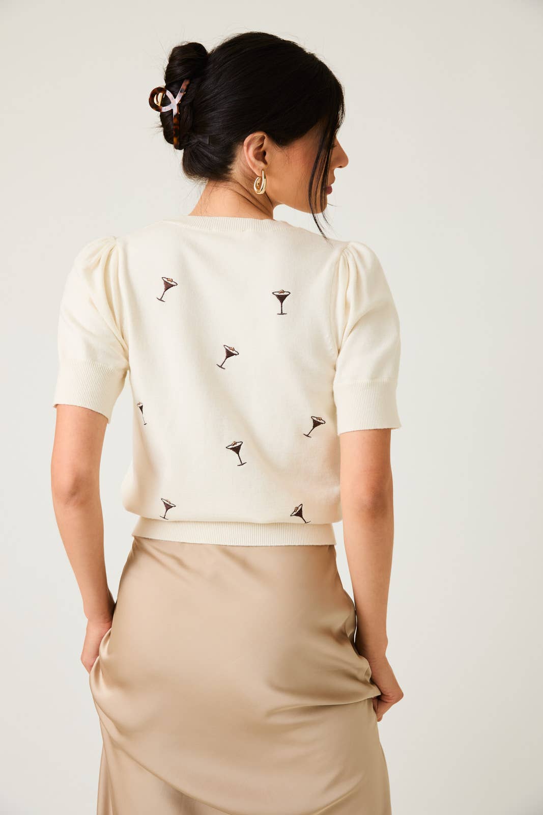 Espresso Martini Embroidered Sweater