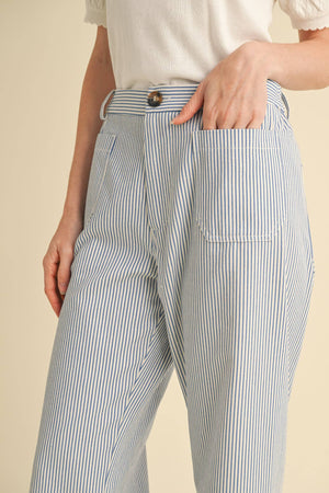 Striped Wide Leg Pants