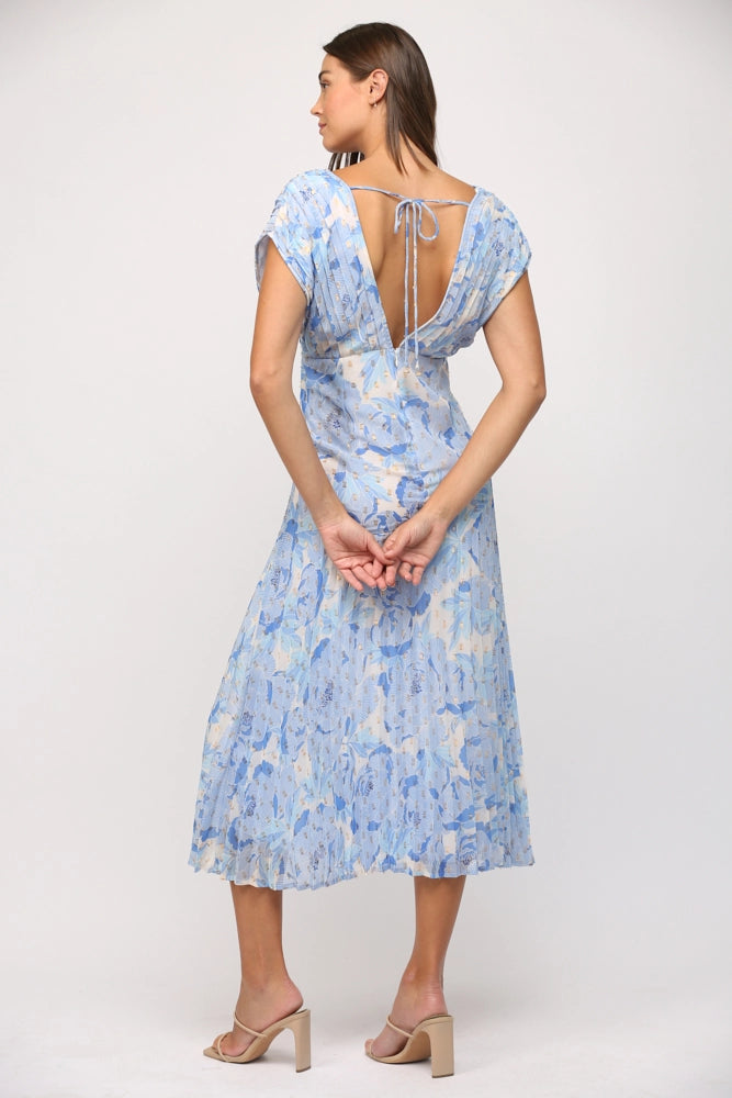 Azul Lurex Midi