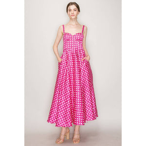 Satin Bustier Midi Dress