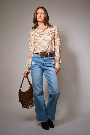Western Button-Up Shirt