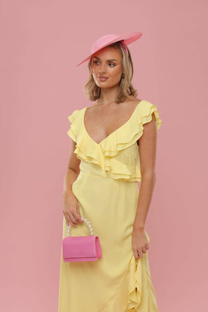 Melanie Top Handle Bag in Candy Pink