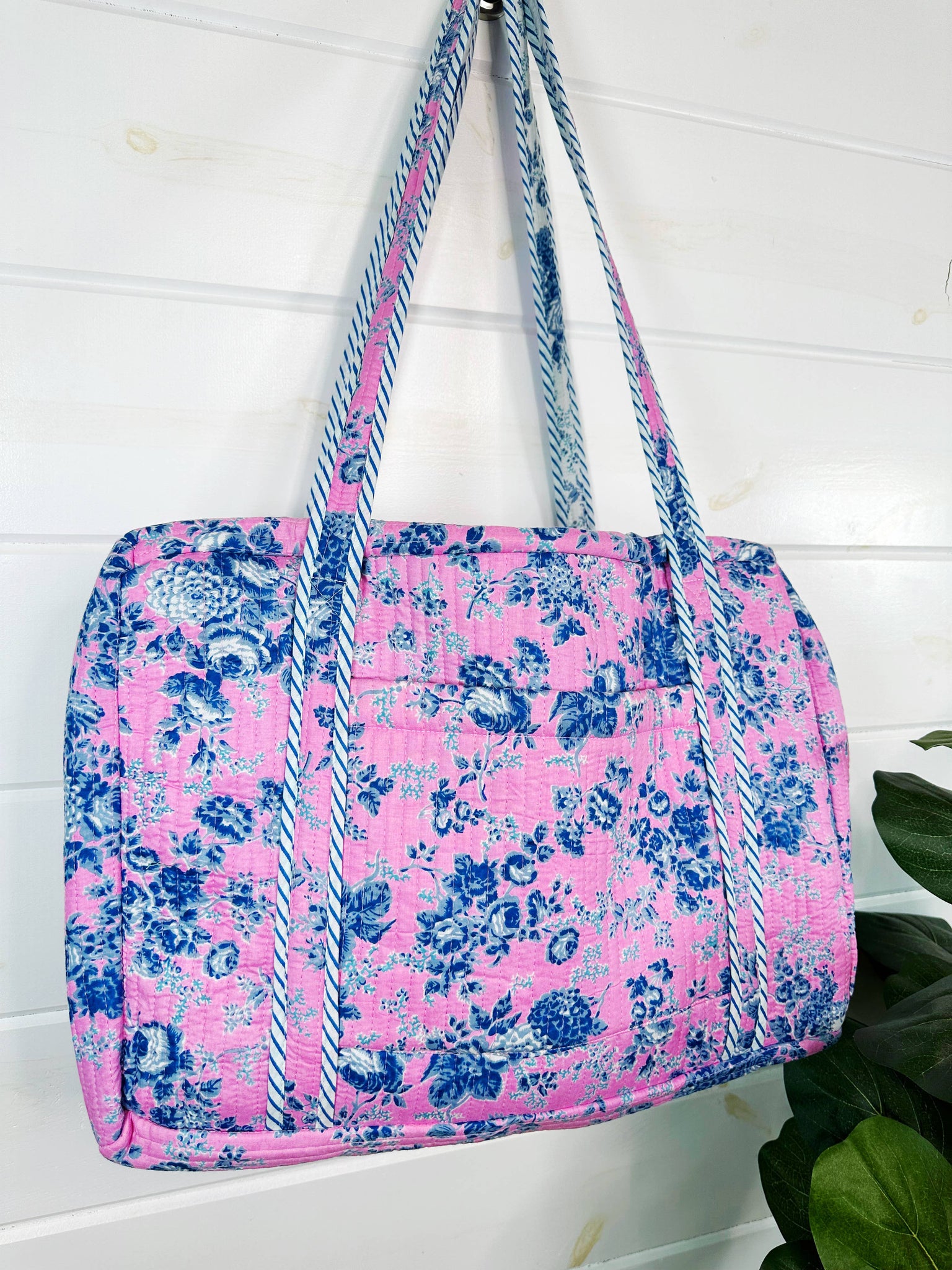 Cottage Floral Quilted Duffle Bag