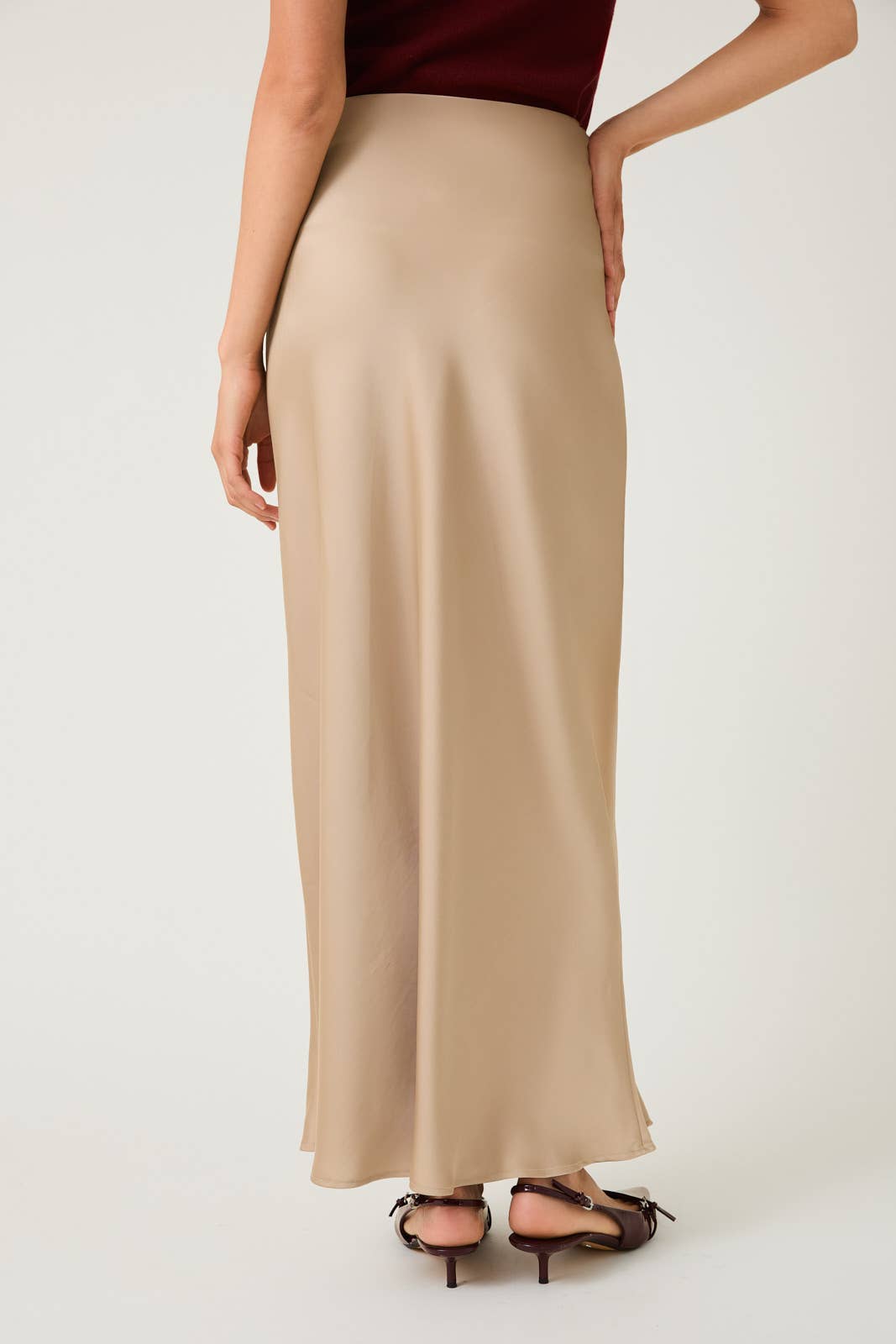 Satin Bias Skirt