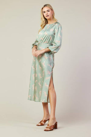 Animal Print Midi Dress