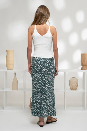 VNeck Knit Cami - Tan & Ivory