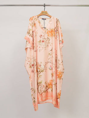 m&s floral midi dress Satin-Finish Floral Midi Dress sky blue