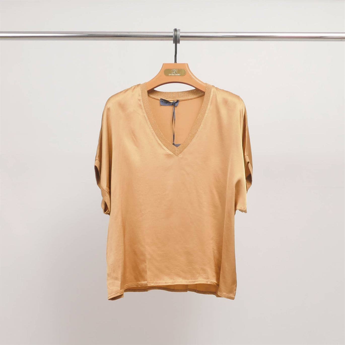 Satin V-Neck Tunic
