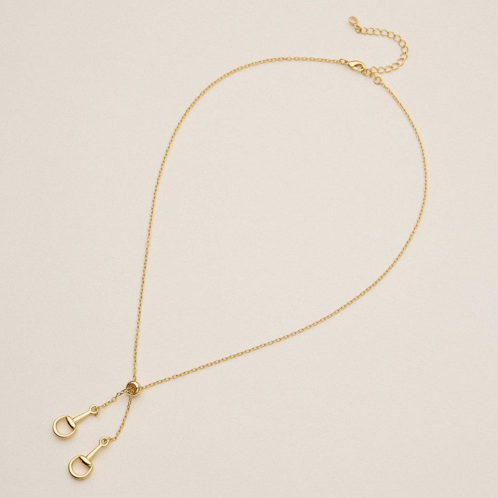 Gold Dipped Bit Charm Necklace - 18K Gold