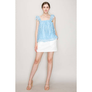 Maya Sleeveless Lace Top