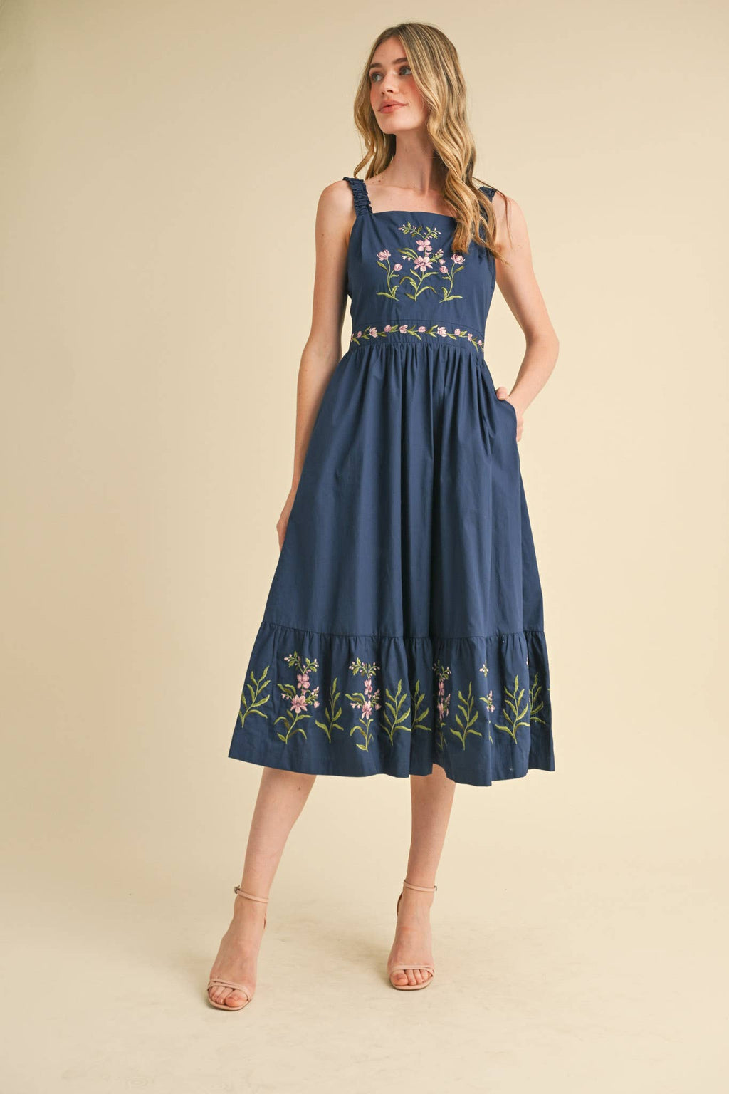 Cassia Embroidered Midi