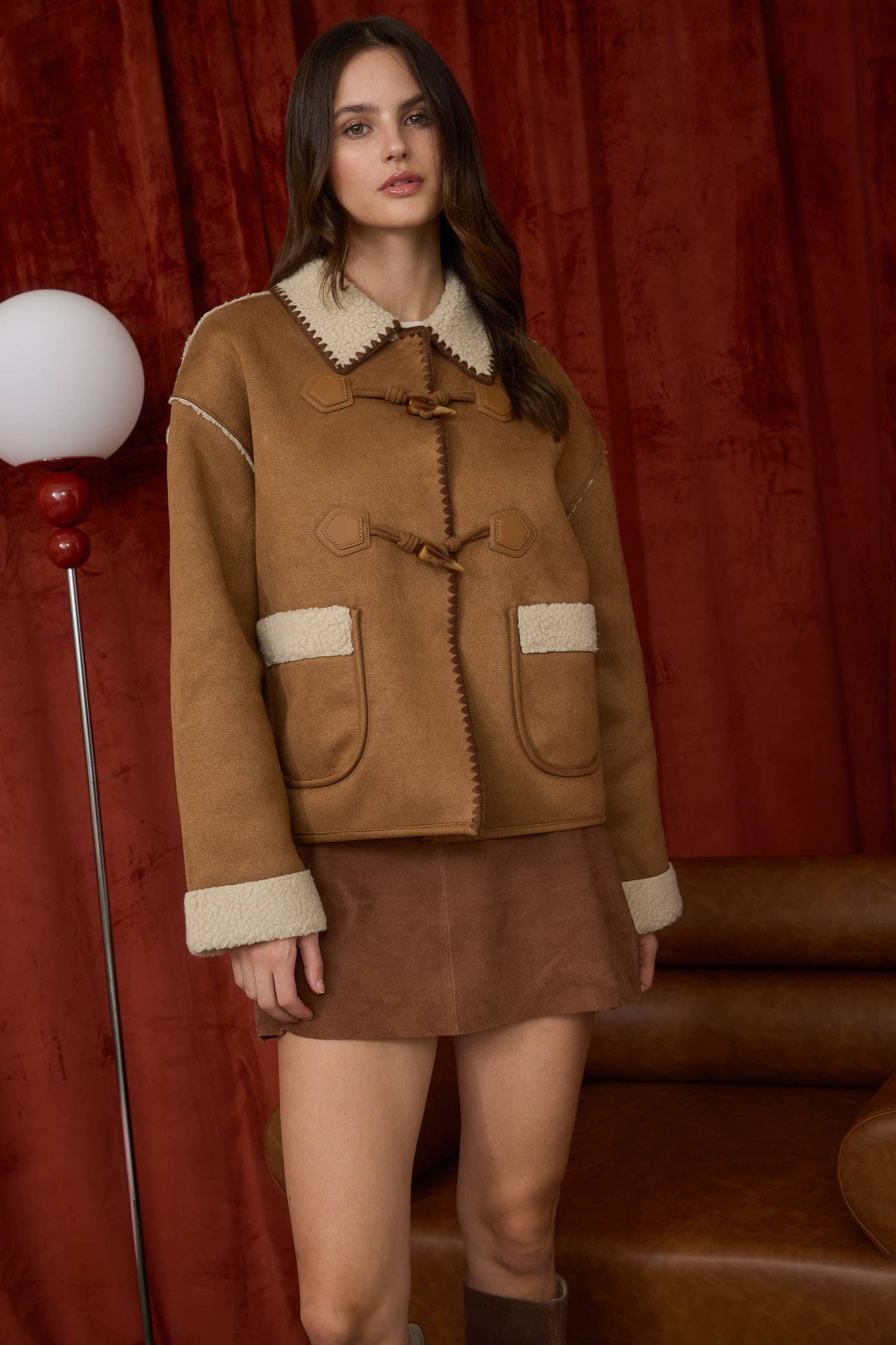 Shearling Toggle Jacket