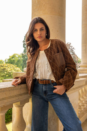 Anouk Jacket in Quilted Velvet