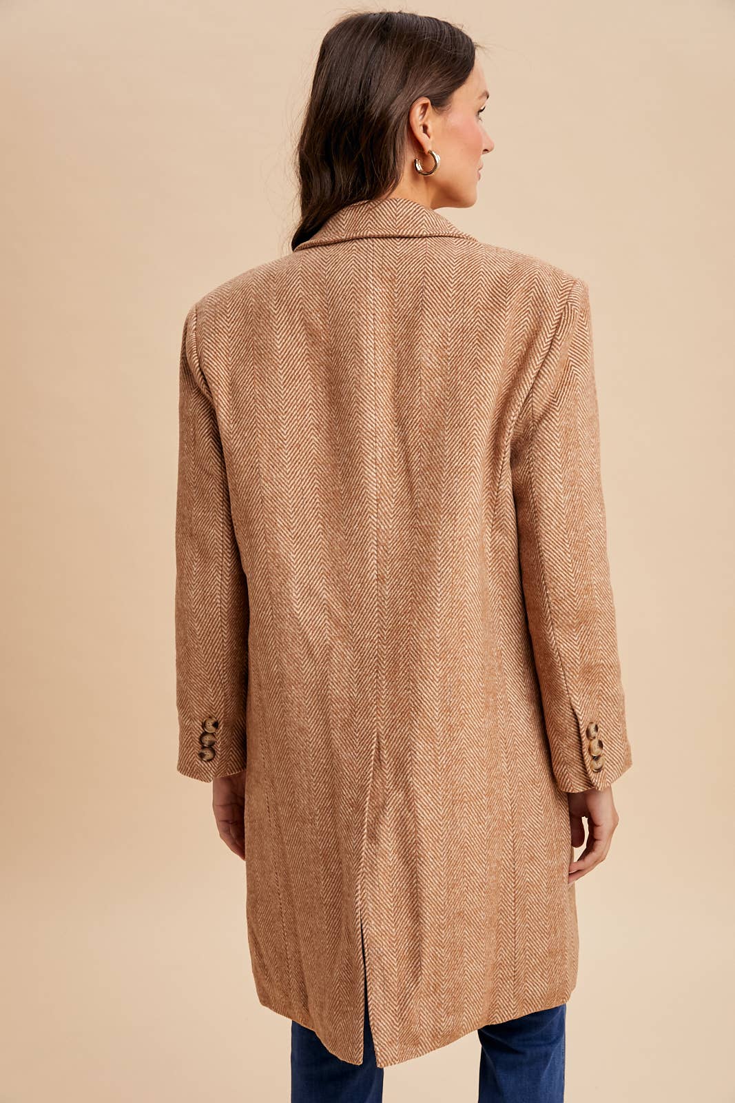 Herringbone Duster Coat