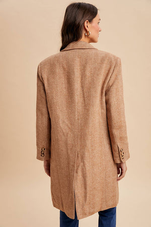 Herringbone Duster Coat
