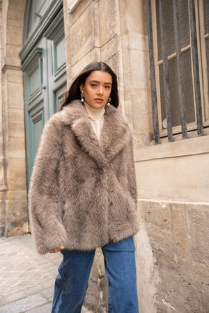 Faux Fur Coat Jacket