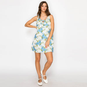 Jacquard Brocade Mini Dress