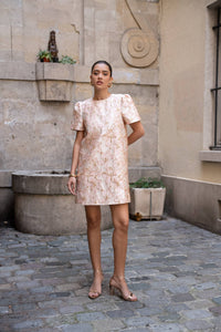 Floral Jacquard Dress