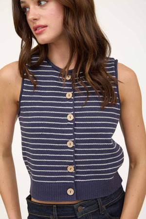 Button Down Cardigan Vest