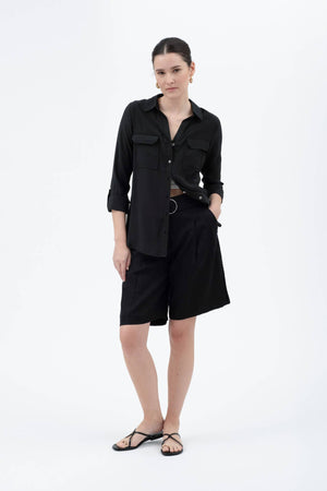 Tab Button Down Shirt