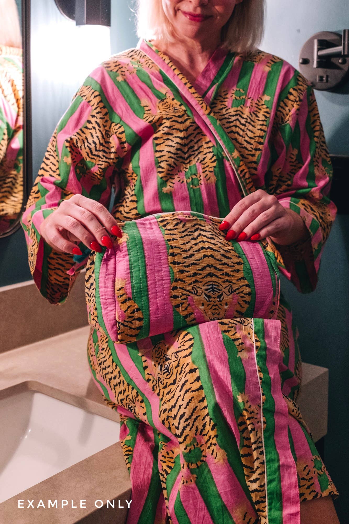 Bright Pink Tiger Robe