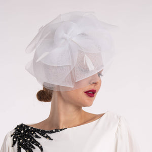 Crinoline Fascinator Red
