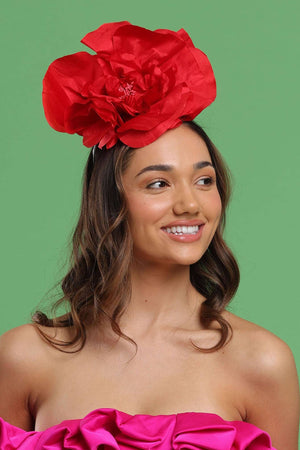 Morgan & Taylor - Cindy Fascinator in Red