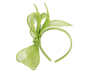 Sinamay bow fascinator - Navy